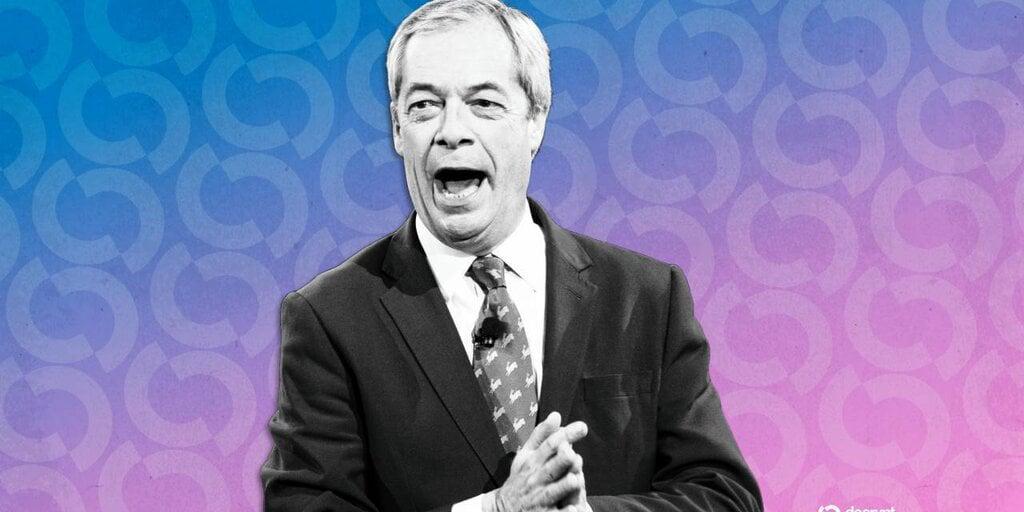 “呼吁改革:奈杰尔·法拉奇为英国加密货币辩护”