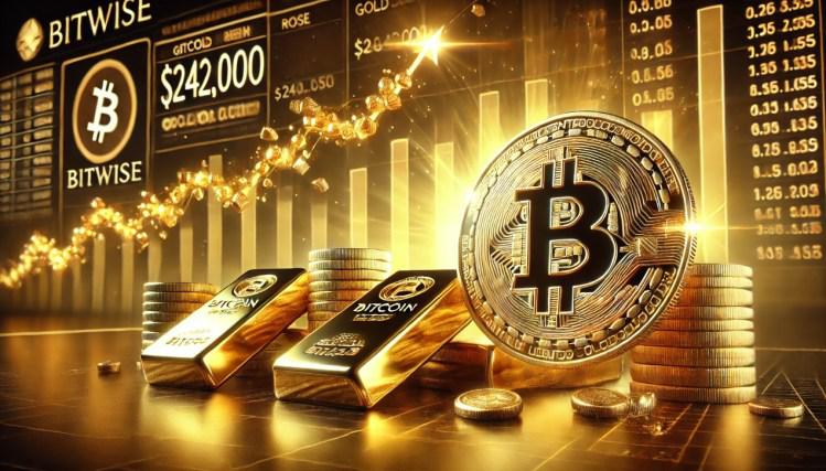 黄金轮动效应: Bitwise发出警告,比特币可能飙升至242,000美元
